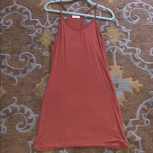 Loose fitting burnt orange dress